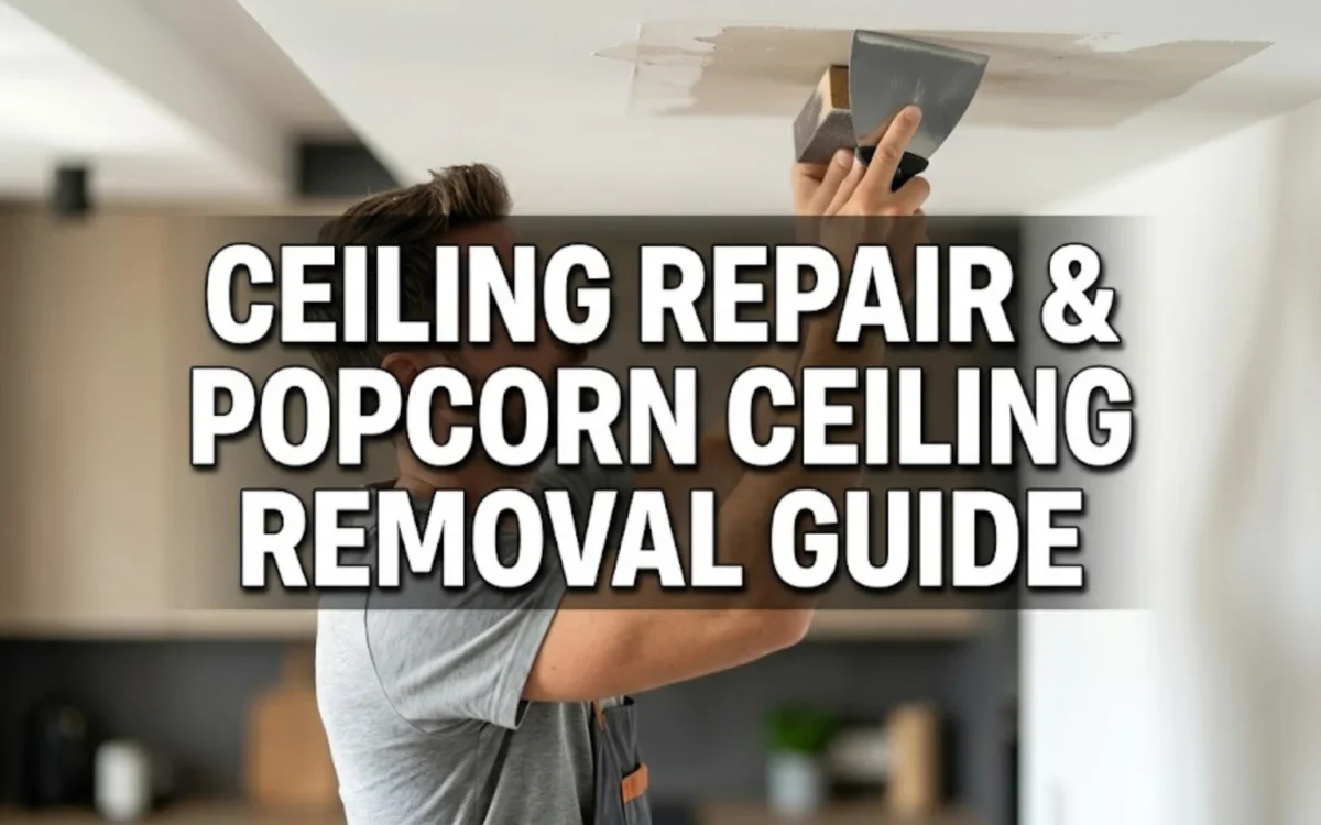 Ceiling Repair & Popcorn Ceiling Removal Guide