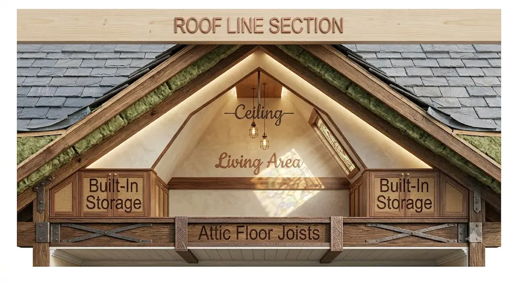 Roof line section