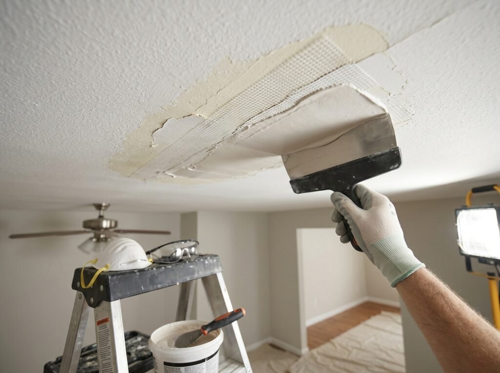 Ceiling Drywall Repair Fixing Damage