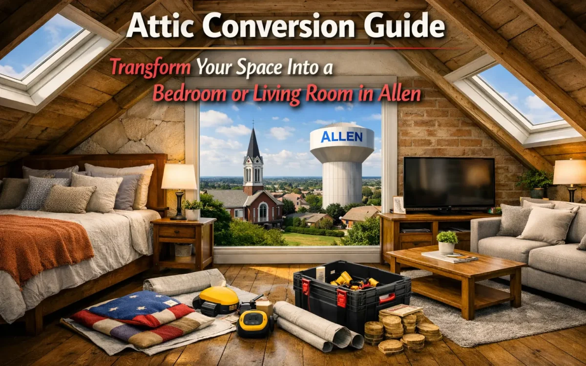 Attic Conversion in Allen TX