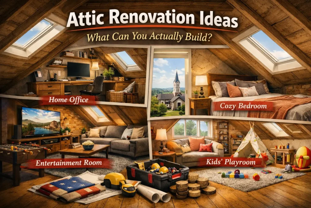 Attic Renovation Ideas: What Can You Actually Build?