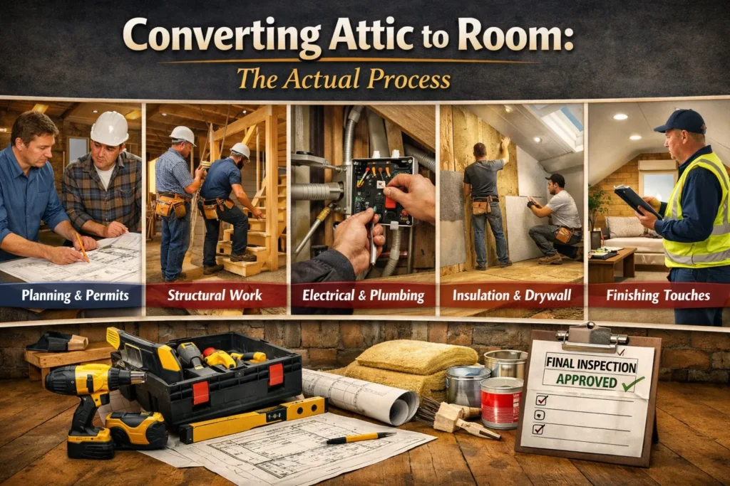 Converting Attic to Room: The Actual Process