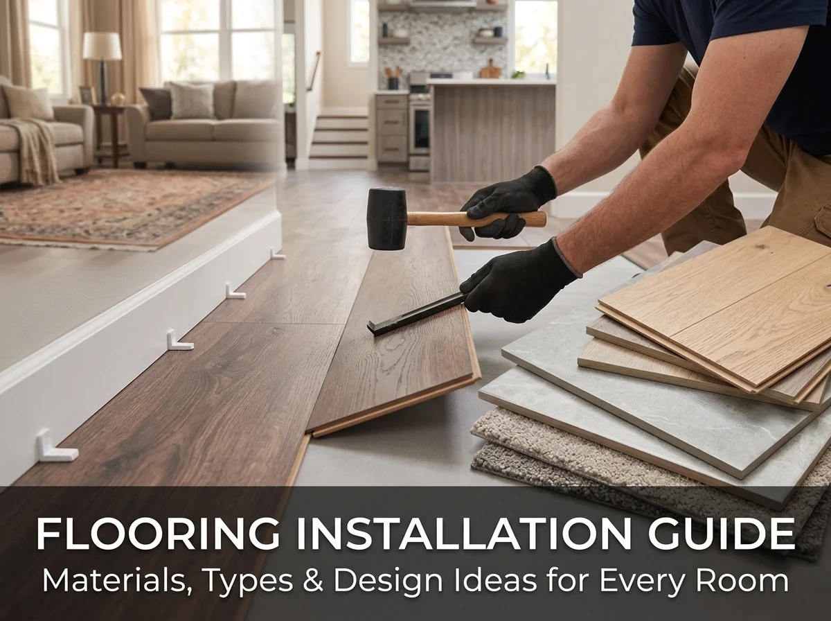 Flooring Installation Guide Materials, Types & Design Ideas for Every Room