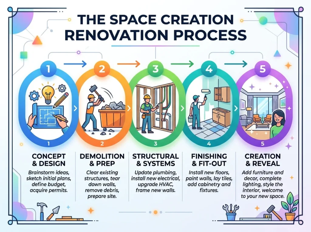 The Space Creation Renovation Process