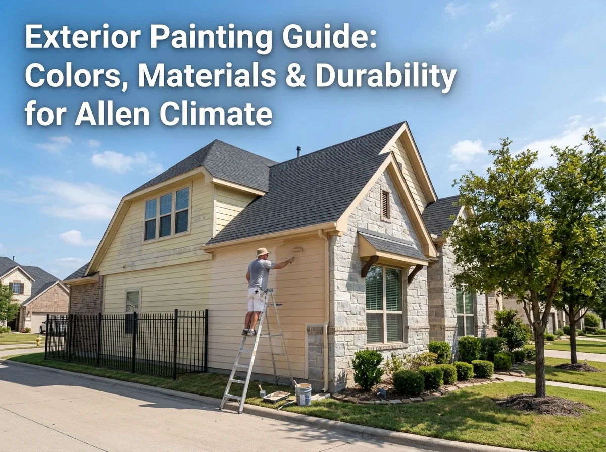 Exterior Painting Guide Colors, Materials & Durability for Allen Climate