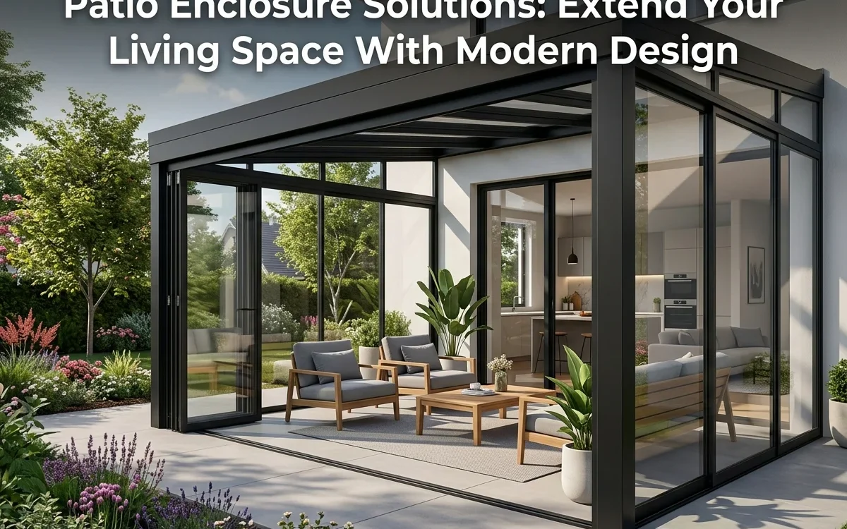 Patio Enclosure Solutions Extend Your Living Space With Modern Design