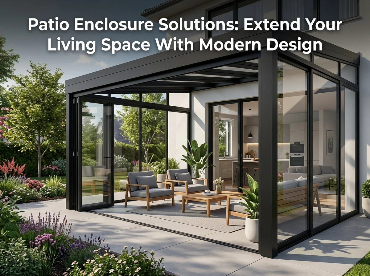 Patio Enclosure Solutions Extend Your Living Space With Modern Design