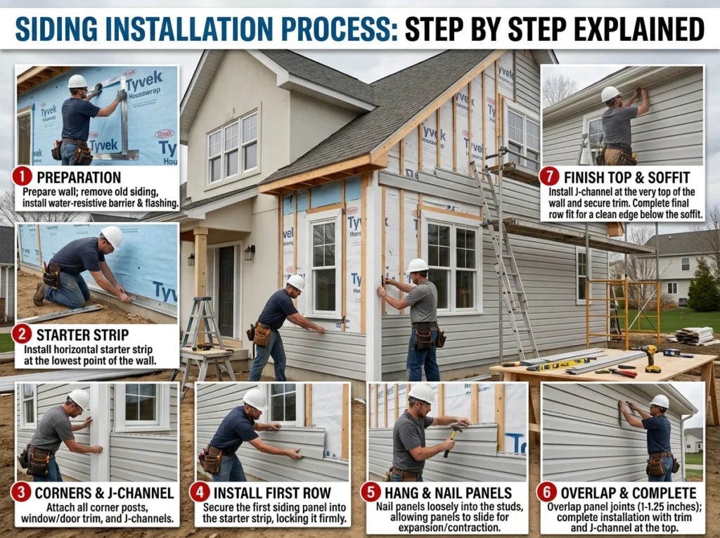 Siding Installation Process Step By Step Explained