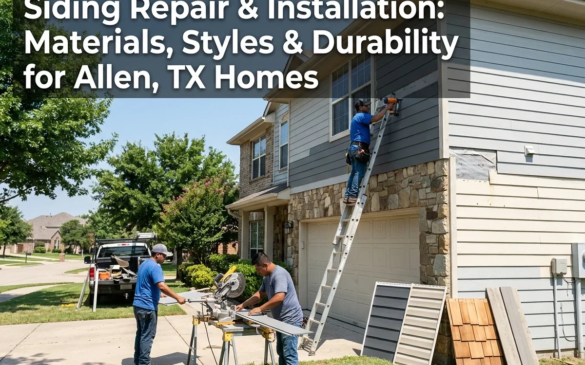 Siding Repair & Installation Materials, Styles & Durability for Allen, TX Homes