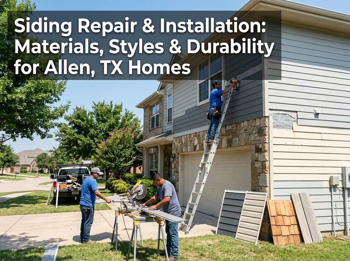 Siding Repair & Installation Materials, Styles & Durability for Allen, TX Homes
