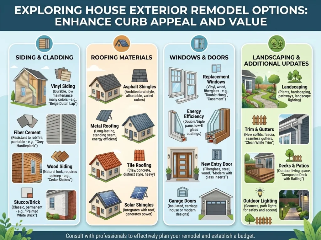 Understanding House Exterior Remodel Options And Choices