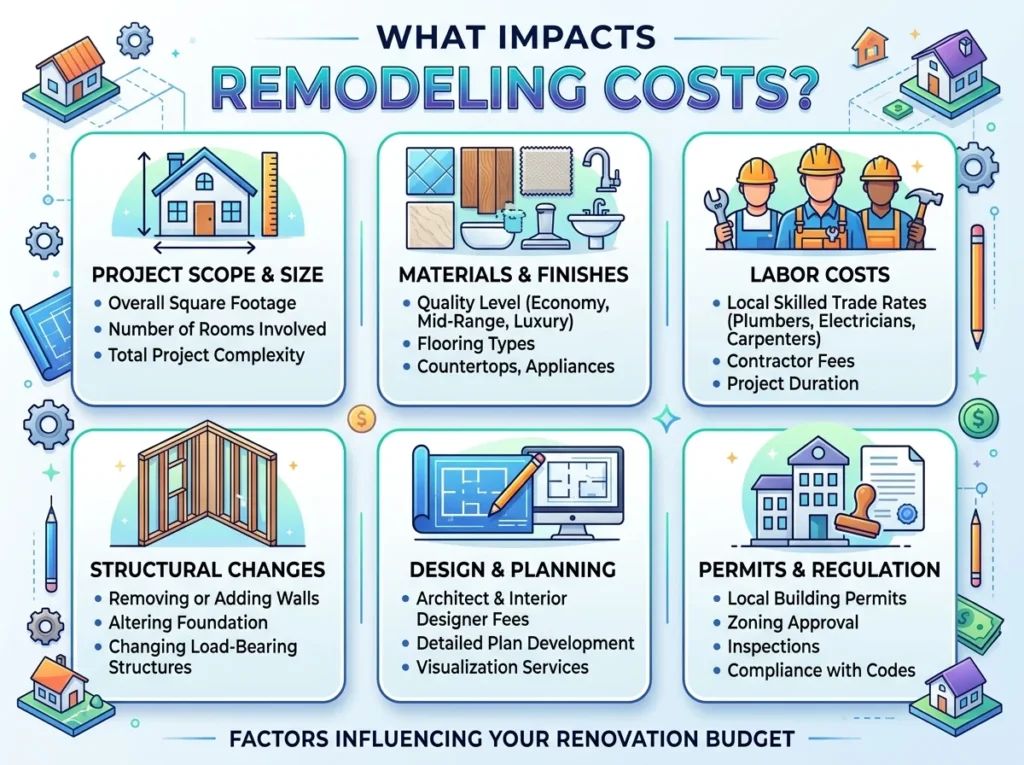 What Impacts Remodeling Costs